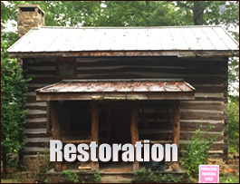 Historic Log Cabin Restoration  Northampton County, North Carolina